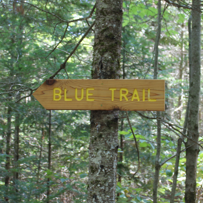 Blue Trail sign